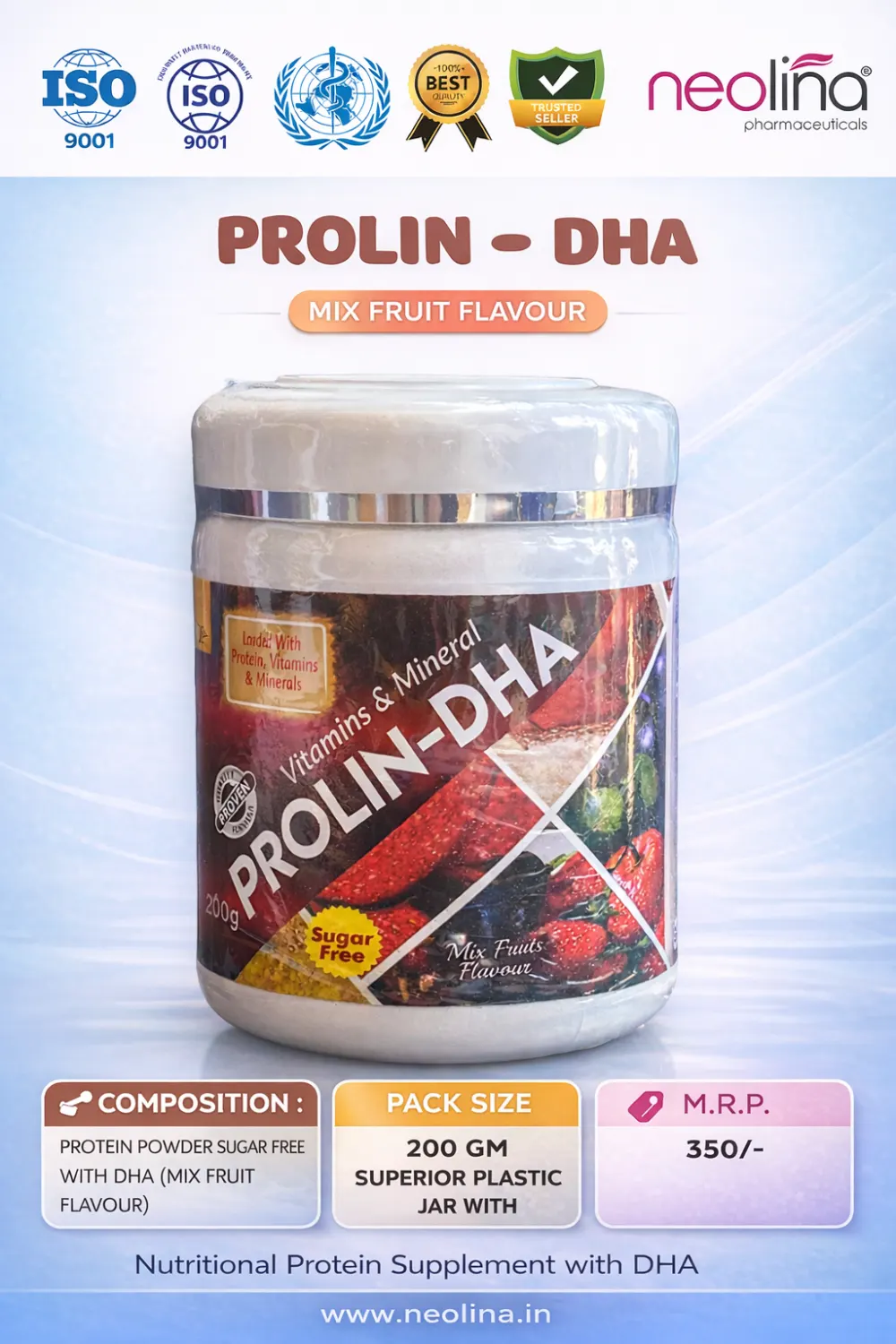 PROLIN-DHA  Mix Fruit Flavour pack