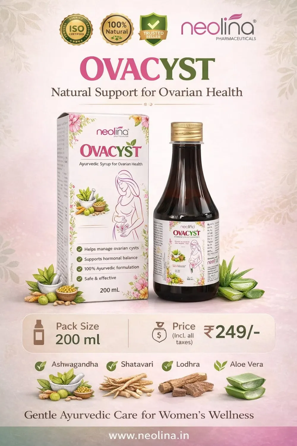 OVACYST Herbal 200ML pack