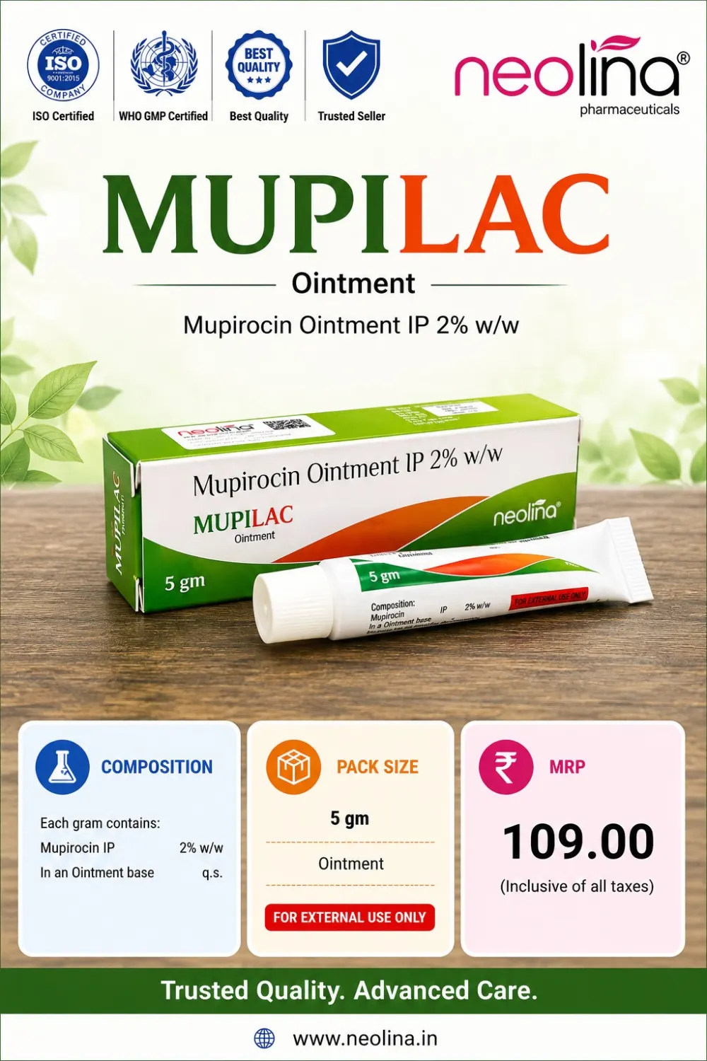 MUPILAC OINTMENT pack