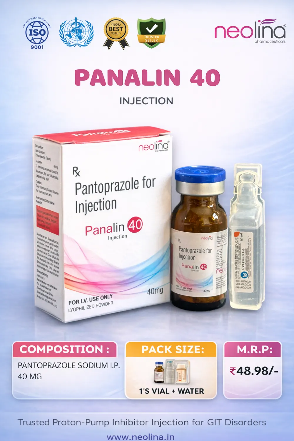 Panalin- 40 INJ pack